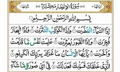 Surah Al-Infitar